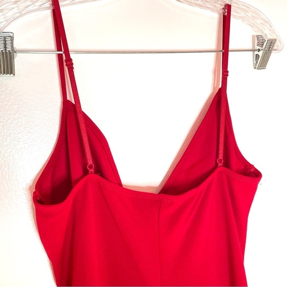 Windsor Sasha Formal High Slit Wrap Dress Spaghetti Straps Gown Dress Sz M - Picture 7 of 8